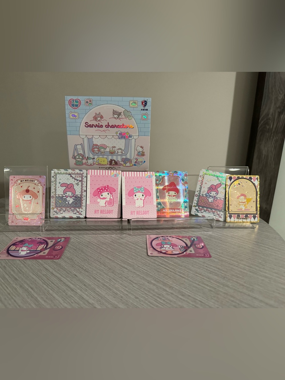 Sanrio My Melody Set of 9 Trading Cards